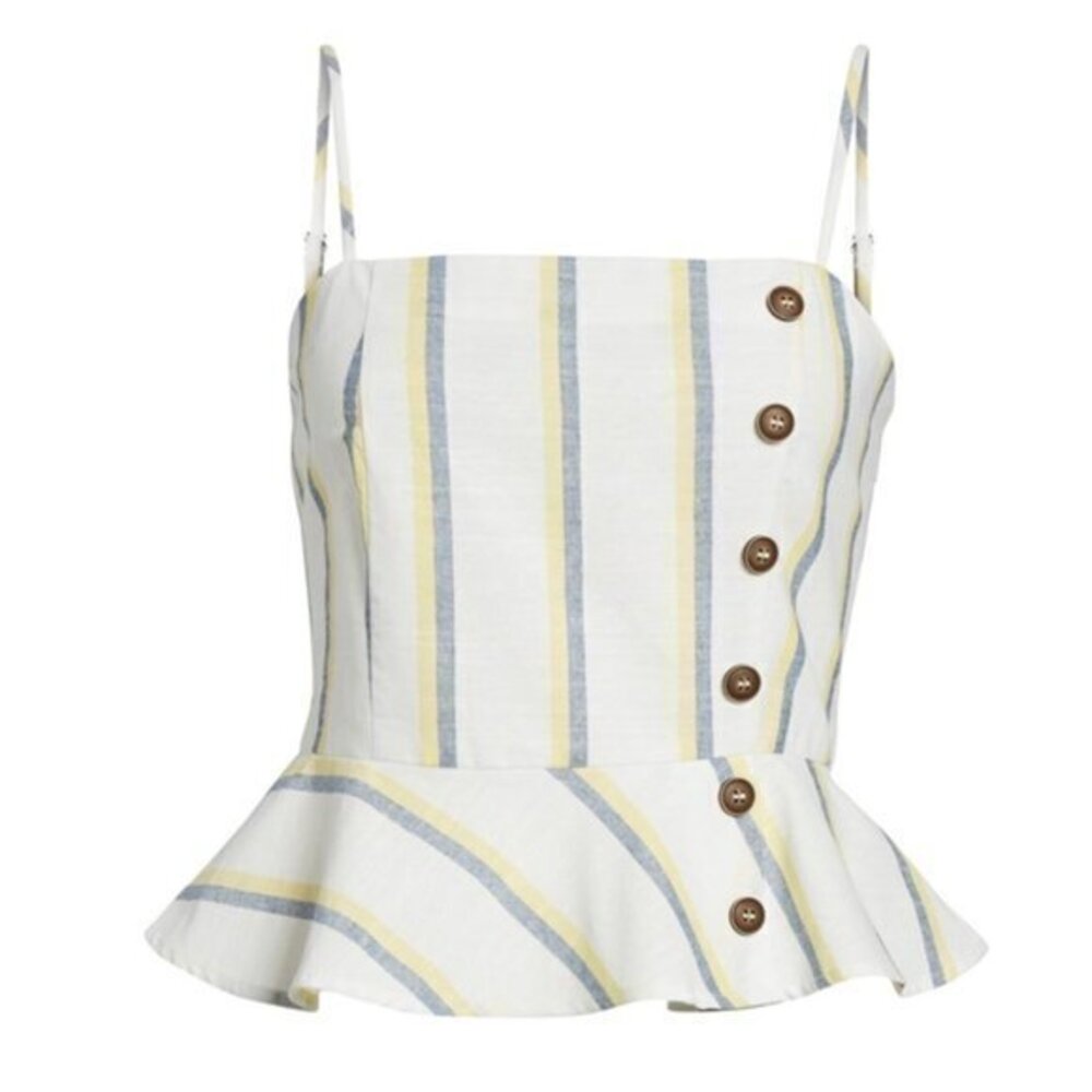 JOA Peplum Tank